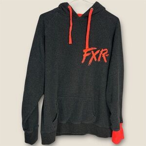 FXR Grey Pullover Hoodie w/ Orange Accents - XL